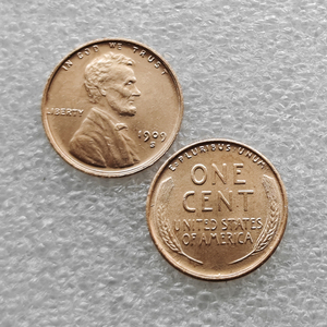1909-S Koin Peringatan Gaya Antik Amerika Serikat 1 Sen "Lincoln - Wheat Ears Reverse", Hadiah, Dekorasi Rumah - Product Image 1