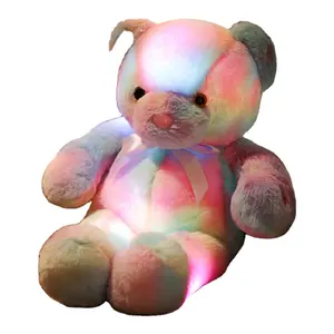 Wholesale Valentine's Day Gifts Soft Anime Plush LED Teddy Bear Number Type Stuffed Toys Packed in Bags and OPP Packaging