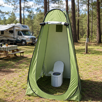 Tente de douche pliable personnalisable, stable, pour camping, abri d'intimité fiable pour le camping