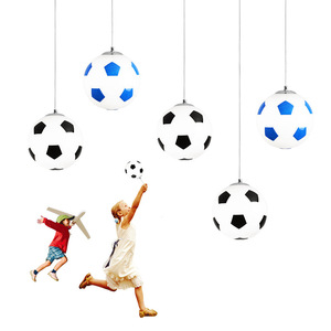 Moderna Del Pendente di Pallacanestro di Calcio Lampada In Vetro Lampade A Sospensione Camera Dei Bambini lampada a Sospensione Apparecchio di Illuminazione - Product Image 2