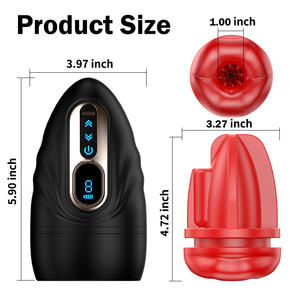 Mainan seks Vibrator masturbasi pria panas otomatis 9 mode mesin tenggorokan dalam pria - Product Image 4