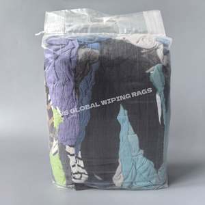 Chiffons en molleton colorés, essuie-tout en molleton, 100% coton, chiffons de nettoyage industriels pour le nettoyage des machines d'atelier - Product Image 1