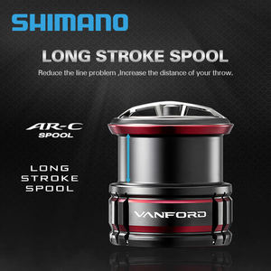 รอกตกปลา SHIMANO <span class=keywords><strong>VANFORD</strong></span> Low Gear Ratio รุ่น 5000 1000 C2000S 2500 2500S C3000 4000 CI4 น้ำหนักเบา สำหรับตกปลาในลำธาร - Product Image 4