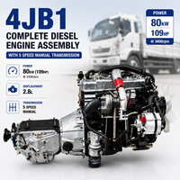 Ensemble complet de moteur diesel ISUZUU 4JB1 2,8 L, boîte de vitesses manuelle à 5 vitesses, remplacement de moteur pour camionnettes et SUV