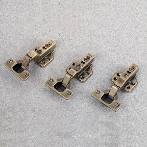 Bisagra de Hierro con Amortiguación Hidráulica de Bronce Antiguo, Silenciosa, Curva Grande, Curva Media, Bisagra de Resorte para Puerta de Armario - Product Image 5