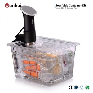 Contenedor Sous Vide de Policarbonato de Gran Capacidad para Cocina, Restaurante y Hogar, con Tapa y Rejilla - Product Image 1