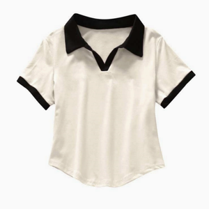 <b>Women's</b> Gray Knitted Breathable Cotton/Bamboo Fiber Short Sleeve for Shirt Casual Solid Color Regular Length V-<b>Neck</b> Design - Product Image 4