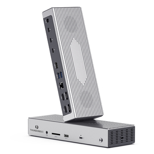 Neueste Thunderbolt 4 <span class=keywords><strong>Docking</strong></span> <span class=keywords><strong>station</strong></span> 14 in 1 Quad-Display 4K 60Hz Single 8K 2 H DMI 2 DP <span class=keywords><strong>200W</strong></span> mit 98W Strom versorgung - Product Image 1
