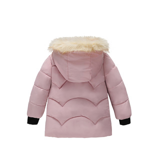 Nouvelle conception, veste d'hiver mignonne pour enfants, capuche en fourrure de lapin, épaisse et chaude, manteau pour filles - Product Image 4