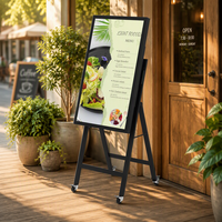 Afficheur numérique LCD portable de 43 pouces pour extérieur, écran haute luminosité 1800, panneau de menu LCD étanche IP65 avec contrôle WiFi