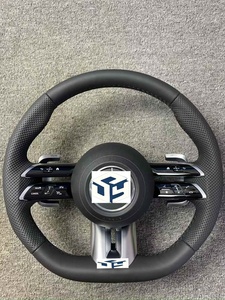 Volant en cuir et fibre de carbone adapté aux modèles Benz <span class=keywords><strong>2022</strong></span> : CLS, <span class=keywords><strong>GLE</strong></span>, W213, W238, W205, W222, W463, W167, C260, C300, C43, W211, W223 - Product Image 5