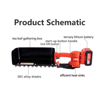 SENGXIN 21V Machine à cueillir le thé sans fil à batterie lithium 6.0Ah Légère Récolteuse de thé électrique Ciseaux à feuilles de thé