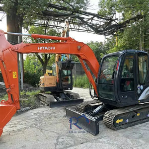 Mini pelleteuse sur chenilles Hitachi ZX60 Offres Spéciales d'occasion Japon avec composant de moteur central Prix inférieur - Product Image 1