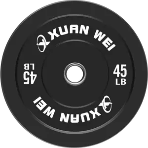 Schlussverkauf Fitness-Gym Fitnessgeräte Gummi-Material Stoßstange Platte Gewichtheben Gewichtsplatte Stahl