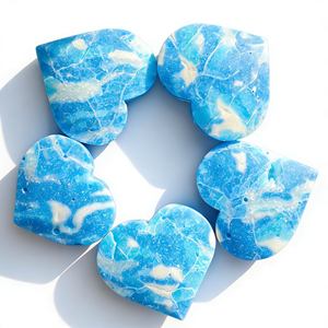 Pierre de cristal artificielle en larimar poli de style bohème en gros pour la décoration intérieure et les cadeaux - Product Image 4