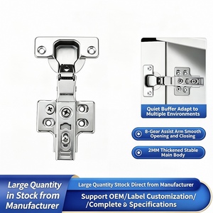 Bisagra Oculta <span class=keywords><strong>de</strong></span> Montaje Fijo, Ajustable en 3D, con Cierre Suave y Amortiguación Hidráulica, <span class=keywords><strong>de</strong></span> Acero Laminado en Frío, <span class=keywords><strong>para</strong></span> Armarios <span class=keywords><strong>de</strong></span> <span class=keywords><strong>Cocina</strong></span>, Dormitorios y <span class=keywords><strong>Escuelas</strong></span> - Product Image 1