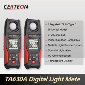 เครื่องวัดแสงดิจิตอลแบบพกพาพร้อมหน้าจอ LCD ความแม่นยำสูง วัดได้ถึง 200000 ลักซ์ - Product Image 4