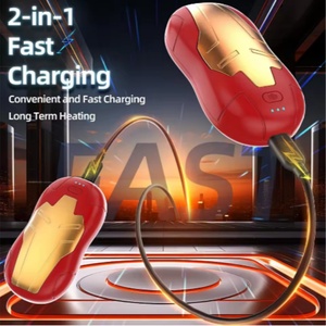 2 packs de 5000 mAh avec puce intelligente, chauffe longue durée (9 heures), alimentation USB rechargeable, chauffe-mains magnétique - Product Image 3