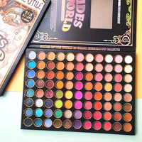 Palette de fards à paupières Super Fire 88 couleurs pour maquillage de scène, facile à appliquer, multicolore