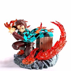 Vente chaude Démon Couche Animation Manuel Flamme Tanjirou Nezuko Kamado Anime Action Figure - Product Image 2