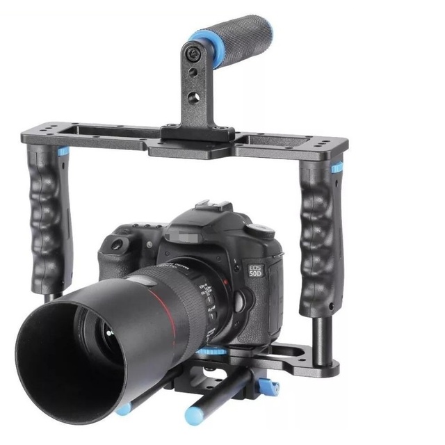 Nice Camera Cage Shoulder Mount Kit DSLR Rig Movie Kit Photo Studio Accessories Camera Stabilizer Fit Cage Matte Box Focus D221