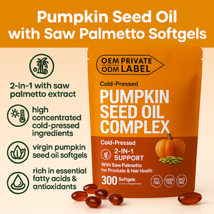 Özel etiket sıcak satış 180 sayısı kabak çekirdeği yağ Softgels testere Palmetto bitkisel takviyesi ile kabak çekirdeği yağ Softgels - Product Image 4