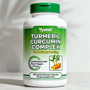 Cápsulas de Cúrcuma y Curcumina de Marca Privada con Extracto de Pimienta Negra para una Absorción Óptima - Product Image 1