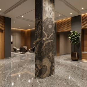 Losa de piedra natural contemporánea, gruesa, para columna, para aplicación en salones, forma de piedra duradera - Product Image 4