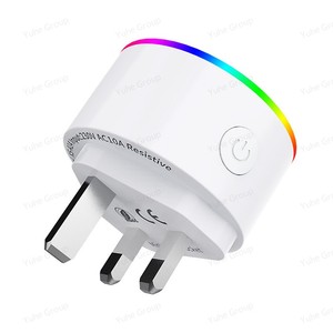Tuya Smart WiFi Socket for India South Africa Smart WiFi <b>Plug</b> With Socket 10A 230V Wi-Fi <b>Remote</b> Control Plastic Residential Use - Product Image 4