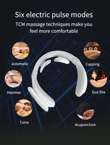 Wholesale Cervical Neck Massager 15 Gears Mini Smart <strong>TENS</strong> <strong>Portable</strong> Rechargeable EMS Pulse Electric Neck Massager - Product Image 4