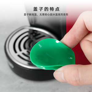 Capsule de café Dorex en acier inoxydable, filtre métallique réutilisable avec couvercle en silicone pour mousseur à lait - Product Image 4
