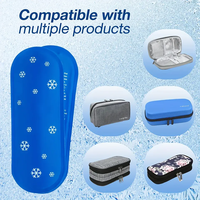 Compresse chaude/froide réutilisable en nylon souple et personnalisable, glacière pour insuline, pour le stockage de médicaments et le soulagement des gonflements du genou