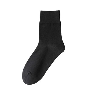 Men's Seamless Socks Pure Cotton Sweat Absorbent Solid Color Mid Calf Formal Business Casual Spring Autumn Socks - Product Image 3