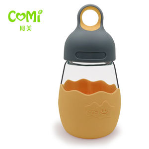 Bouteille d'eau en verre sans BPA, pour enfants, avec couvercle en Silicone, ml - Product Image 2