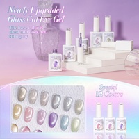 R S Nail OEM ODM Vernis à ongles gel UV œil de chat en verre 15g, durcissement LED, style français, 12 couleurs personnalisables, professionnel, écologique