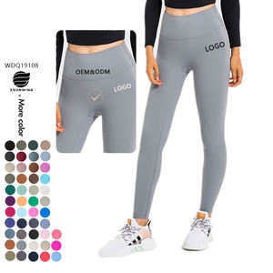 Xsunwing nuevo Leggins Para Mujer medias ropa de gimnasio Fitness sin costuras Scrunch No T-line Leggings mujeres entrenamiento Yoga pantalón WDQ19108 - Product Image 1