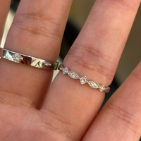 Bague de fiançailles pour couple en argent sterling plaqué or 18 carats avec diamant de laboratoire taille princesse certifié IGI et diamants incrustés