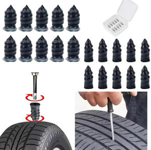 40PCS Clous de réparation de pneus sous vide pour voiture, moto, scooter Tubeless, réparation de crevaison, vis en caoutchouc, ensemble d'outils - Product Image 2