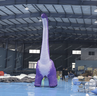 Ballon de dinosaure géant aux couleurs personnalisées, dinosaure gonflable à long cou à vendre