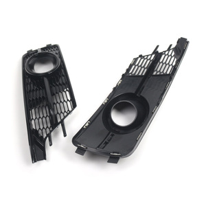 Audi A6 C7 Fog Light Bezels 4G0807647A Honeycomb Lower Grille Bumper <b>ABS</b> Plastic Left Right - Product Image 3