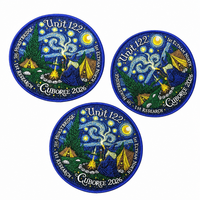 Écusson brodé personnalisé thermocollant ou à coudre, badge tissé pour uniforme de scout, sac à dos, chapeau d'extérieur, veste en jean, groupes jeunesse - Faible MOQ