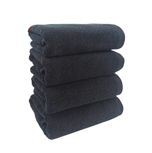 <span class=keywords><strong>Asciugamani</strong></span> Neri in Cotone Antidecolorazione per Salone <span class=keywords><strong>Hotel</strong></span> e Mani - Product Image 2