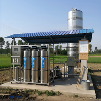 Système d'osmose inverse 1000 LPH pour le traitement de l'eau des puits des stations d'eau des communautés rurales