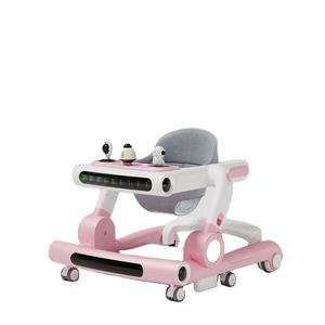 <span class=keywords><strong>Chariot</strong></span> éducatif multifonctionnel 2 en 1 avec cadre en plastique, avec siège réglable et roues pour la <span class=keywords><strong>marche</strong></span> des enfants. - Product Image 2