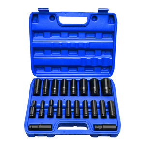 Ruier Socket <b>Set</b> 8-34mm High Carbon Steel <b>Mechanic</b> <b>Tool</b> Kit Blue Case - Product Image 1