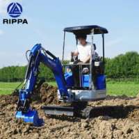 Ce Epa Euro 5 harga pabrik ekskavator Mini 1Ton 1,5ton mesin penggali kecil Kubota ekskavator Mini digunakan kondisi gratis pengiriman