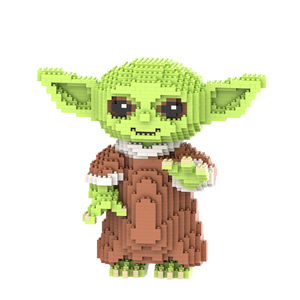 Gran oferta Venyoe plástico personalizado modelo Mini ladrillo figura espacio guerra maestro bebé <span class=keywords><strong>Yoda</strong></span> Micro bloques de construcción juguetes para chico regalo - Product Image 1