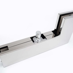 フレームレスガラスドアアクセサリービッグL字型トップピボットクランプコーナーパッチ継手 - Product Image 3