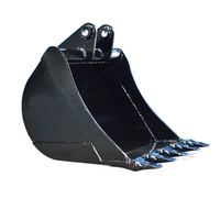 En stock : Godet de mini-excavatrice robuste pour chargeuse-pelleteuse JCB 3CX 4CX de 1,2 à 20 tonnes, largeur 400 mm 300 mm, Q345B+NM400, 1,3 m