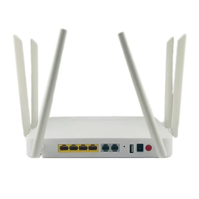 New Arrival Original ZXHN for F680 ONU FTTH 6 Antennas Dual Band 2.4G 5G WIFI 4GE+2POTS+1USB XPON English Firmware